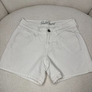 The Sweat Heart Old Navy White highwaist shorts, size 0